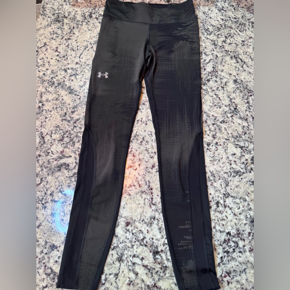 Under Armour Black Abstract Print Compression Leggings Small